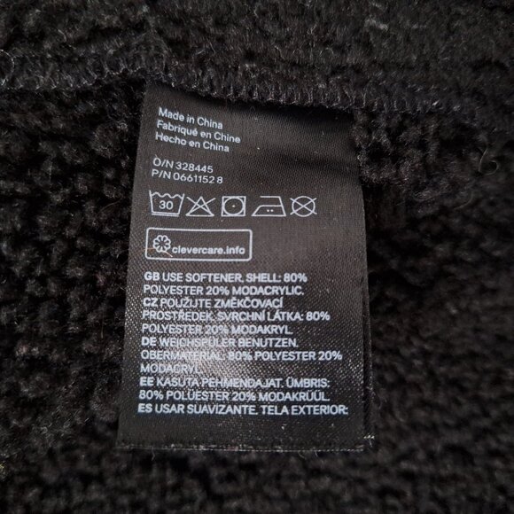 H&M Black Faux Suede Jacket with Sherpa Lining - Picture 7 of 9